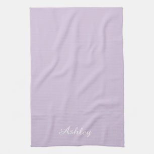 Linge De Cuisine Nom personnalisé élégant moderne stylé lavande