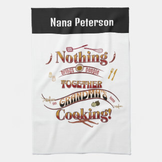 Linge De Cuisine Nom personnalisé Grandma Kitchen Cadeau