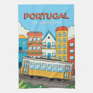 Linge De Cuisine Nom personnalisé Lisbonne Portugal