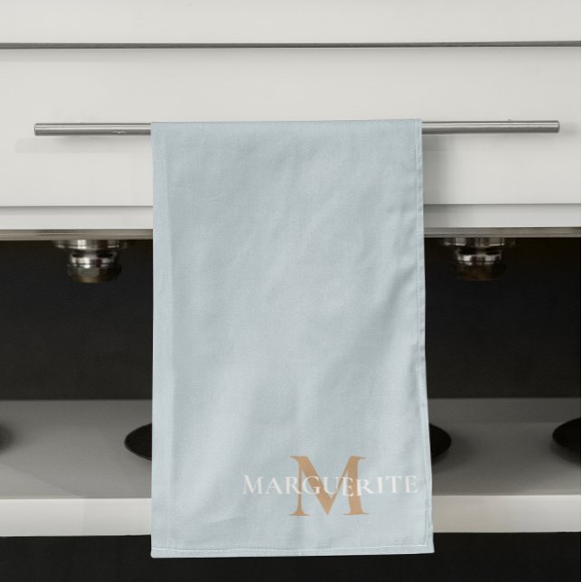 Linge De Cuisine Nom personnalisé Monogramme (Créateur téléchargé)