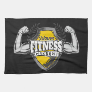 Linge De Cuisine Nom personnalisé Muscle Fitness Trainer Gym