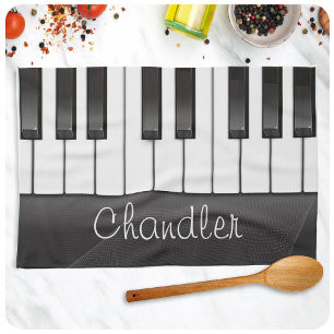 Linge De Cuisine NOM personnalisé Pianist Piano Keys professeur de 