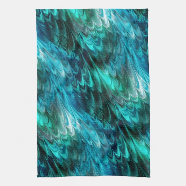 Linge De Cuisine nonpareil kelpie sarcelle : (Vertical)