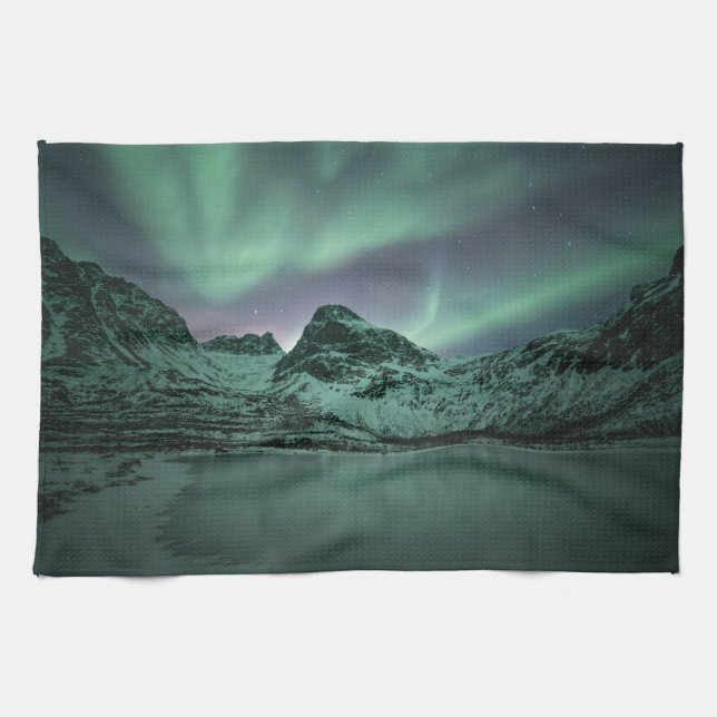 Linge De Cuisine Northern Lights Norvège (Horizontal)