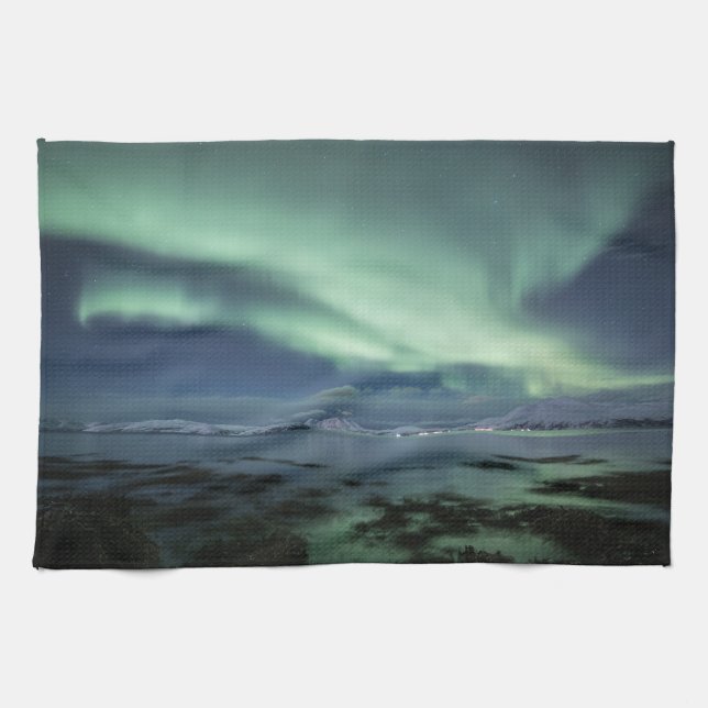 Linge De Cuisine Northern Lights Norvège (Horizontal)