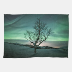 Linge De Cuisine Northern Lights Norway Poster