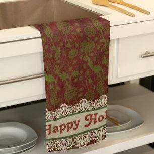 Linge De Cuisine Nostalgic Classic William Morris Gold Holiday