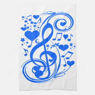 Linge De Cuisine Notes 0f Love_