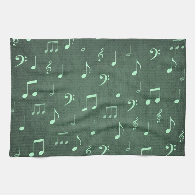 Linge De Cuisine notes de musique (Horizontal)