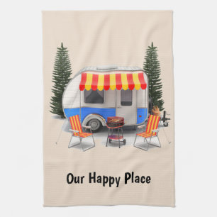 Linge De Cuisine Notre camping-car de l'endroit heureux