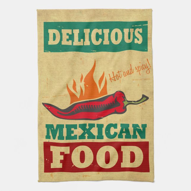 Linge De Cuisine Nourriture mexicaine (Vertical)