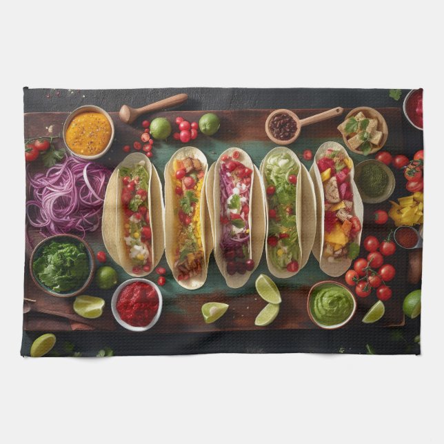 Linge De Cuisine Nourriture Mexicaine (Horizontal)