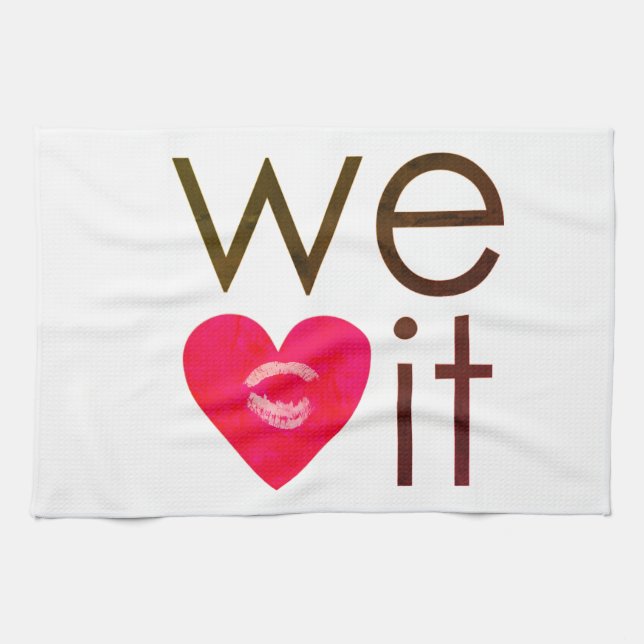 Linge De Cuisine Nous Le Coeur (Horizontal)