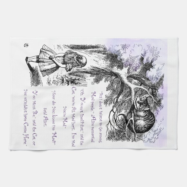 Linge De Cuisine Nous sommes tous fous ici (Horizontal)