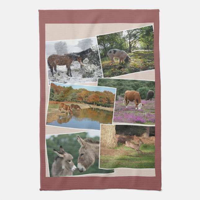 Linge De Cuisine Nouveau teatowel de forêt (Vertical)