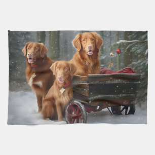 Linge De Cuisine Nouvelle-Écosse Duck Toller Retriever Snowden