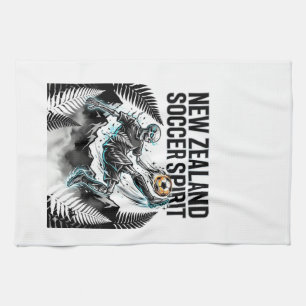 Linge De Cuisine Nouvelle-Zélande Esprit de Football Squelette Bute