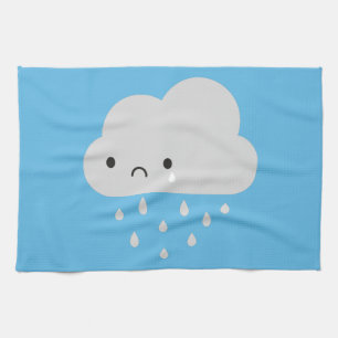 Linge De Cuisine Nuage de pluie triste de Kawaii