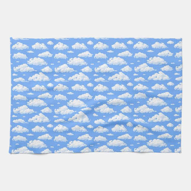 Linge De Cuisine Nuages (Horizontal)