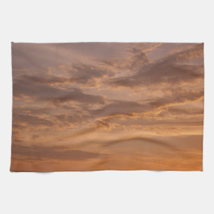 Linge De Cuisine Nuages de coucher de soleil II Pastel Nature Abstr