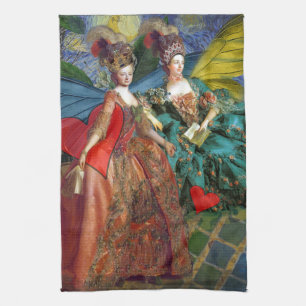 Linge De Cuisine Nuit étoilée Demoiselles Rococo Ailes de Papillon
