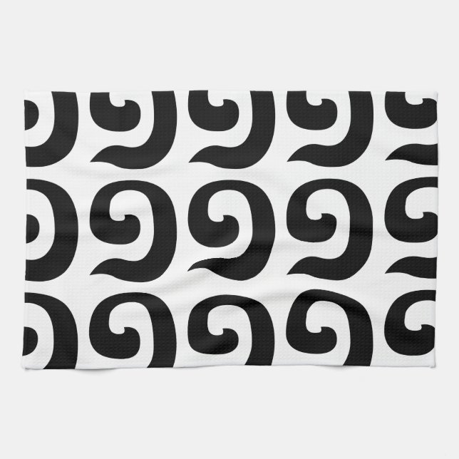 Linge De Cuisine Numéro cambodgien 1 / Un / ១ (Muəj) Langue khmère (Horizontal)