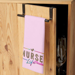 Linge De Cuisine "Nurse Life" en Elegant Rainbow Colors