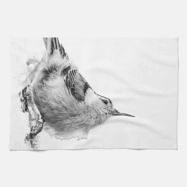 Linge De Cuisine Nuthatch, Highkey Bird Photography (Horizontal)