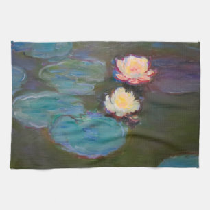 Linge De Cuisine Nymphéas de Monet Étang aux Nymphéas Peinture de N
