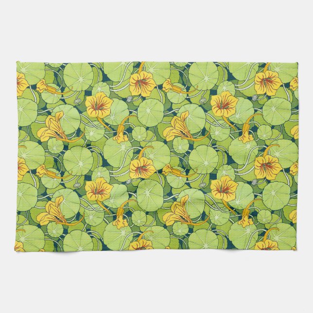 Linge De Cuisine Nymphéas vintage (Horizontal)