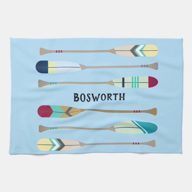 Linge De Cuisine Oars de style vintage (Horizontal)