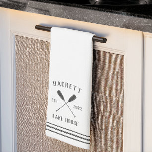 Linge De Cuisine Oars rustiques Maison de lac personnalisée