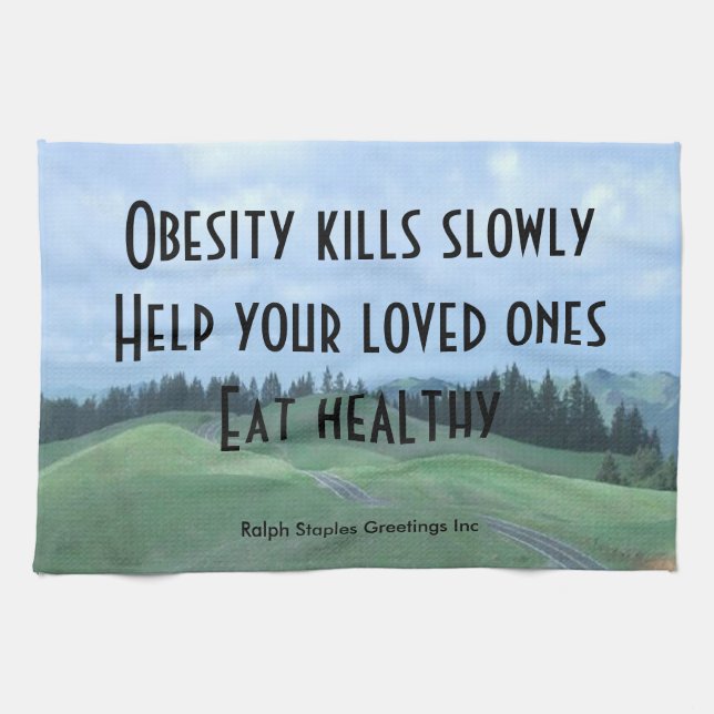 Linge De Cuisine Obèse (Horizontal)