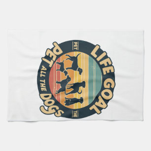 Linge De Cuisine Objectif de vie caresser tous les chiens Copie Cop