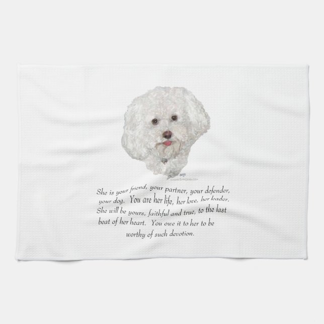 Linge De Cuisine Objet de souvenir, chienne (Horizontal)