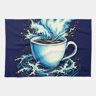 Linge De Cuisine Ocean Coffee Dream
