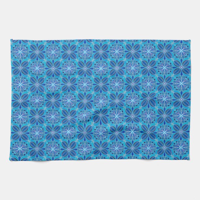 Linge De Cuisine  « Ocean Opaline » (Horizontal)