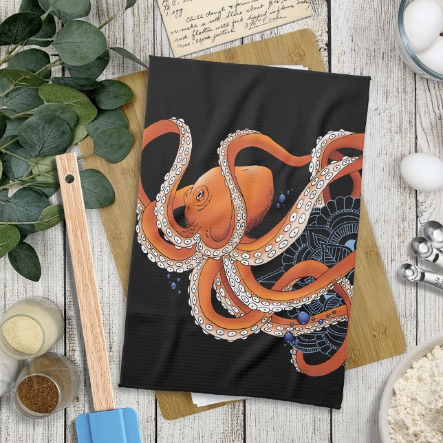 Linge De Cuisine Octopus henna (Créateur téléchargé)