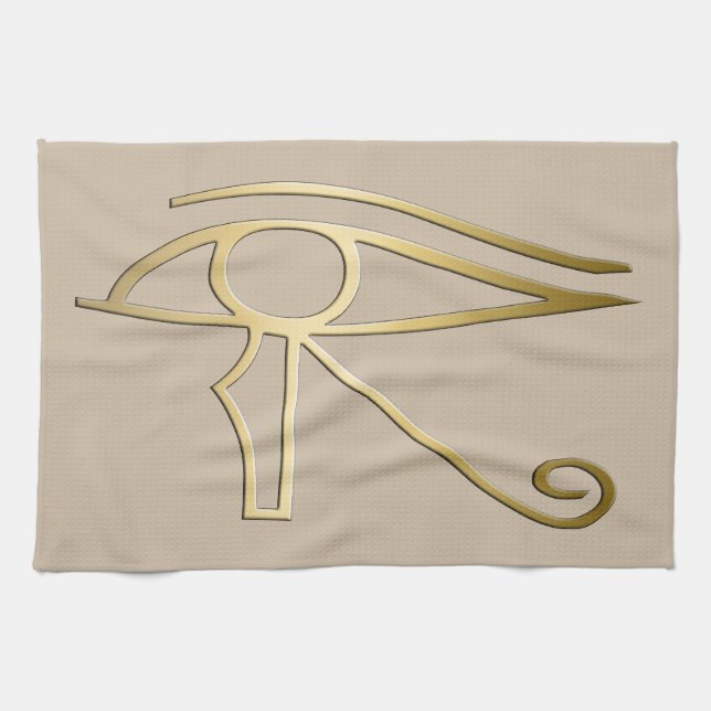 Linge De Cuisine Oeil de symbole d'Egyptien de Horus (Horizontal)