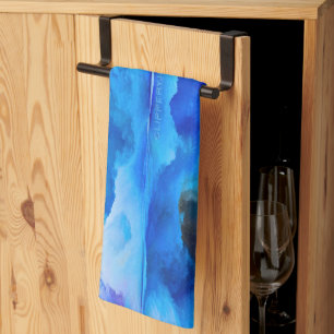 Linge De Cuisine oeuvre d'art abstraite de nuage colorée de Slipper