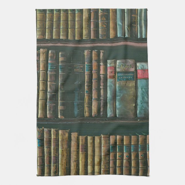 Linge De Cuisine Œuvre d'art amatrice de bibliothèque (Vertical)