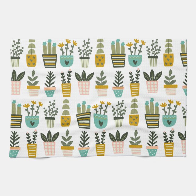 Linge De Cuisine OEuvre murale plante (Horizontal)