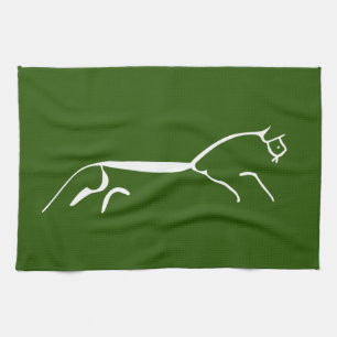 Linge De Cuisine Ohio blanc de Uffington ancien symbole géoglyphe e
