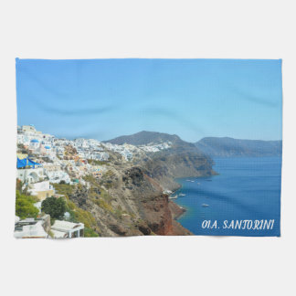 Linge De Cuisine Oia, paysage de Santorin