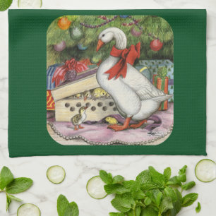 Linge De Cuisine Oie de Noël