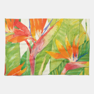 Linge De Cuisine Oiseau des fleurs du paradis tropical