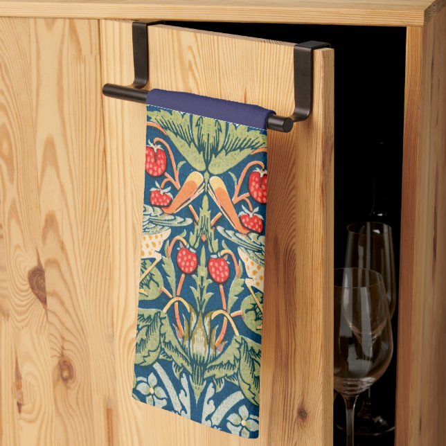 Linge De Cuisine Oiseaux & Fleurs Wm Morris  (Pliage en tiers)