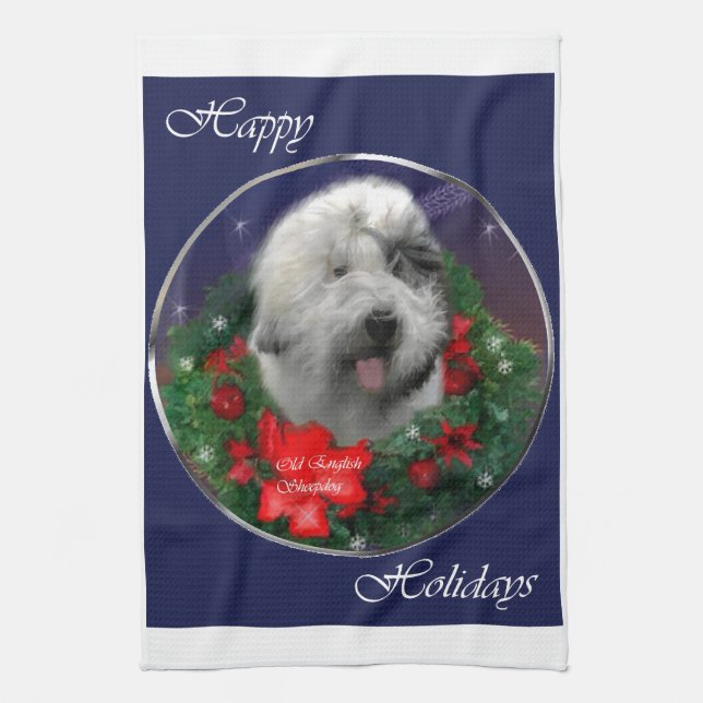 Linge De Cuisine Old English Sheepdog (Vertical)