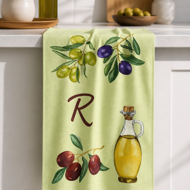 Linge De Cuisine  Olive et huile    (Créateur téléchargé)