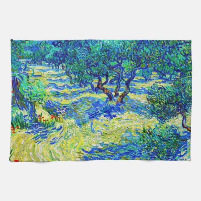 Linge De Cuisine Olive Grove par Vincent Van Gogh (Horizontal)